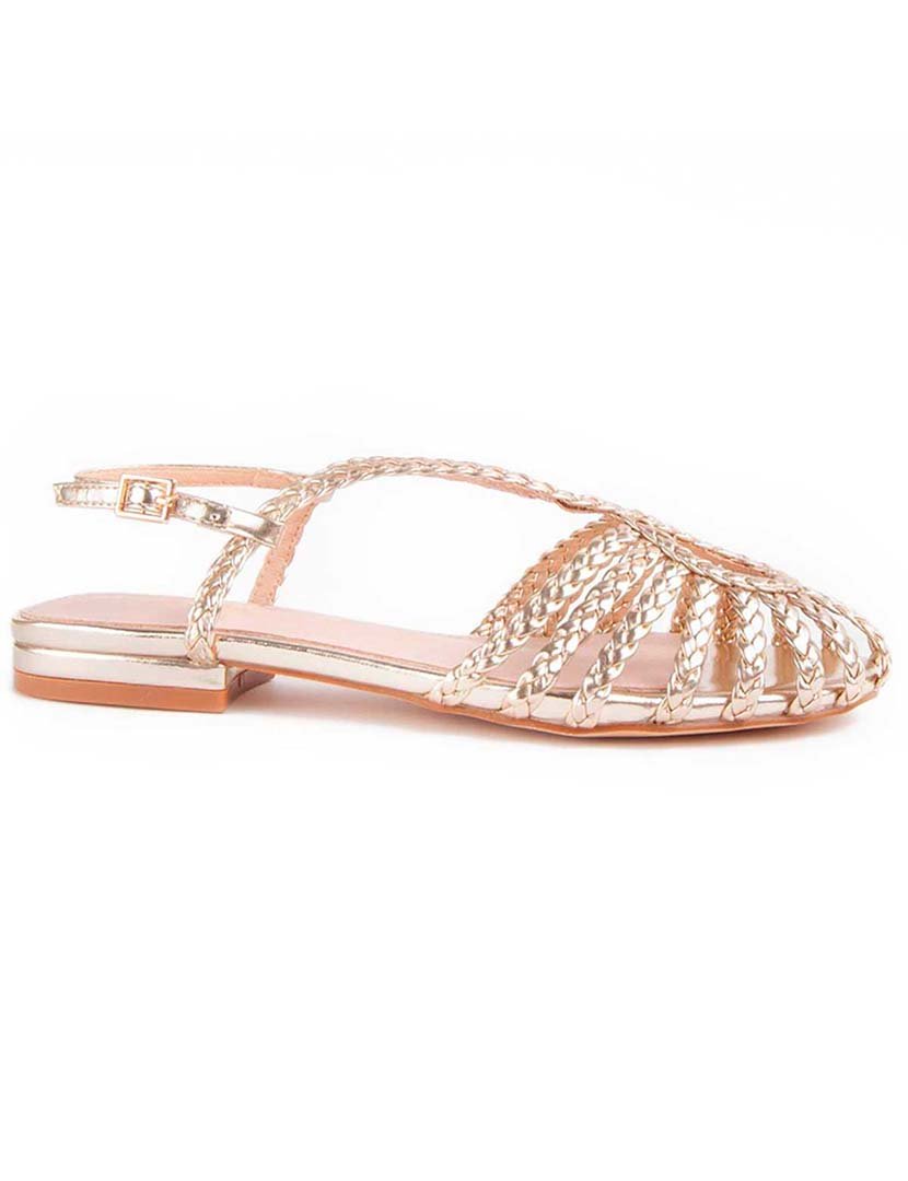 Sandálias Rasas Senhora Dourado