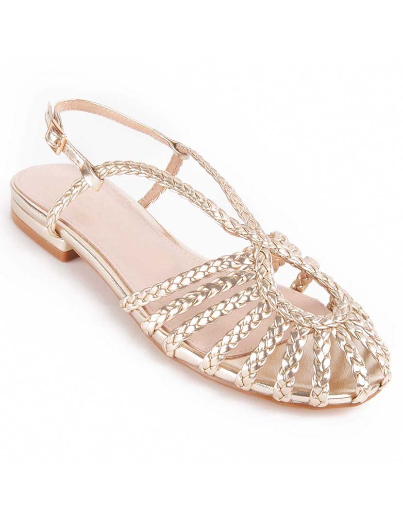 Sandálias Rasas Senhora Dourado