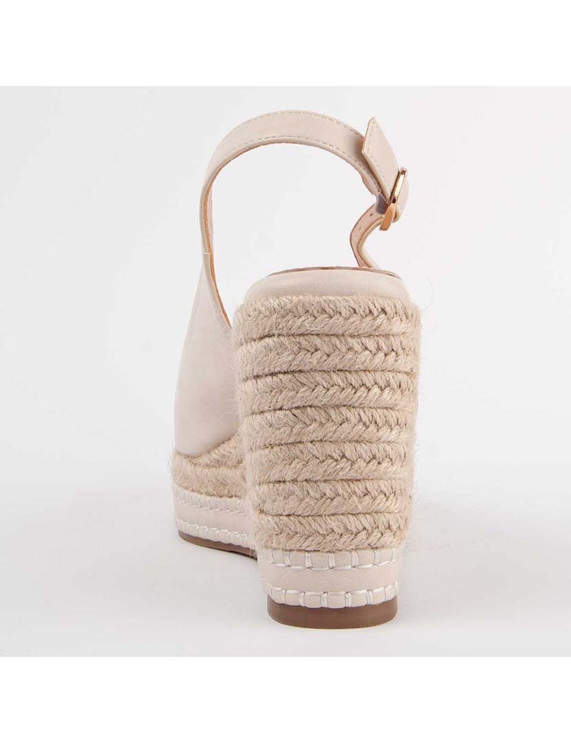 Sandálias de Cunha Senhora Bege