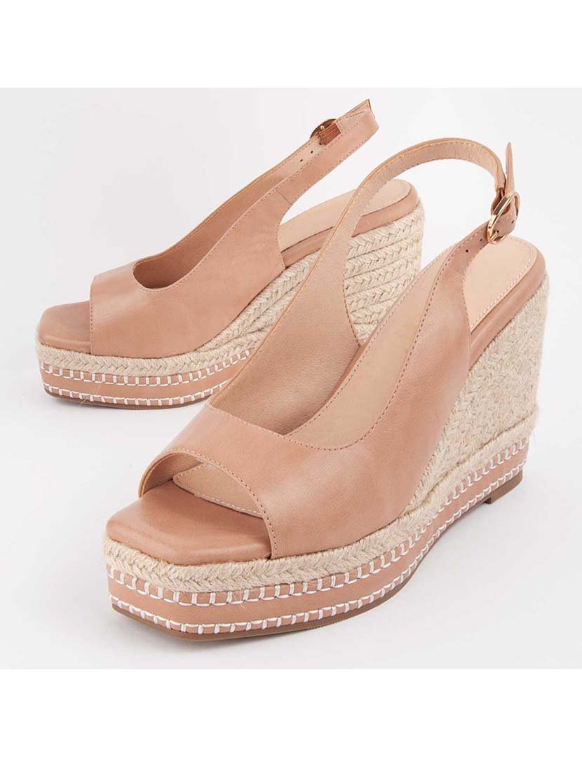 Sandálias de Cunha Senhora Castanho