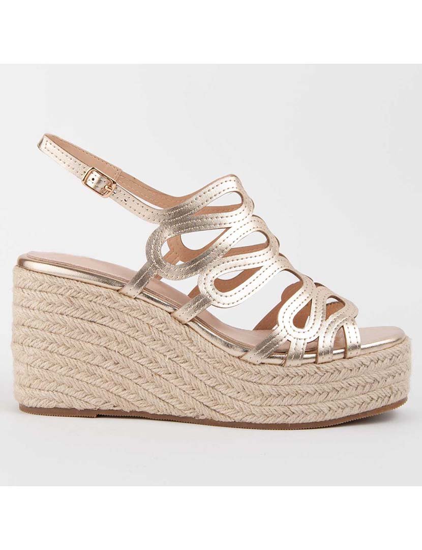 Sandálias de Cunha Senhora Dourado