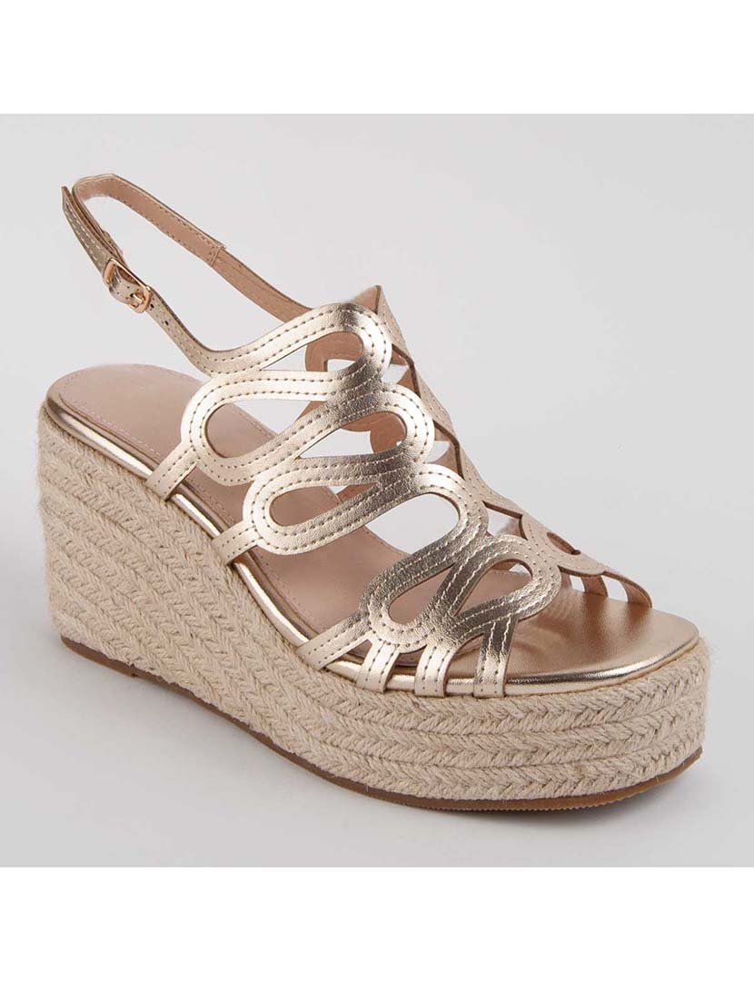 Sandálias de Cunha Senhora Dourado