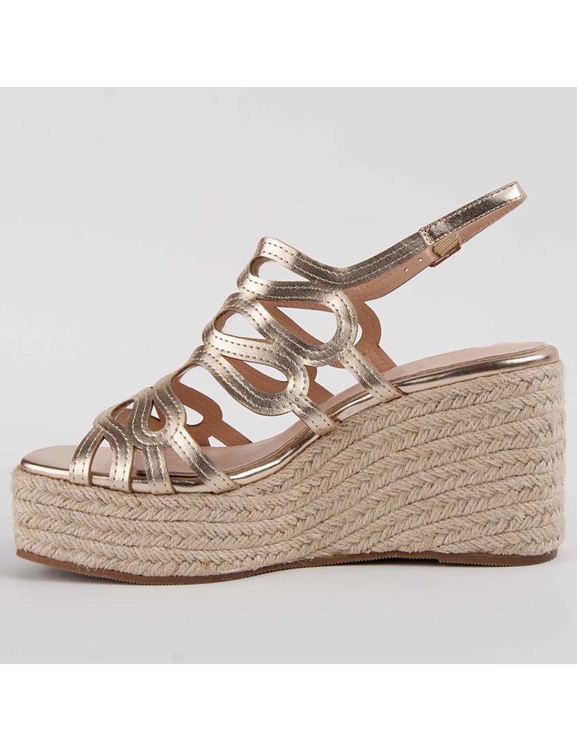 Sandálias de Cunha Senhora Dourado