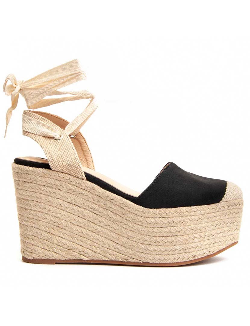 Sapatos de Cunha Senhora Preto