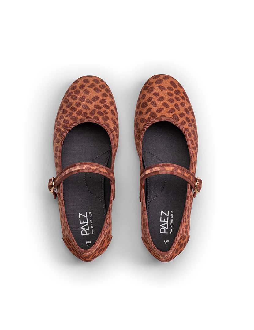 Mary Jane Velvet Terracota