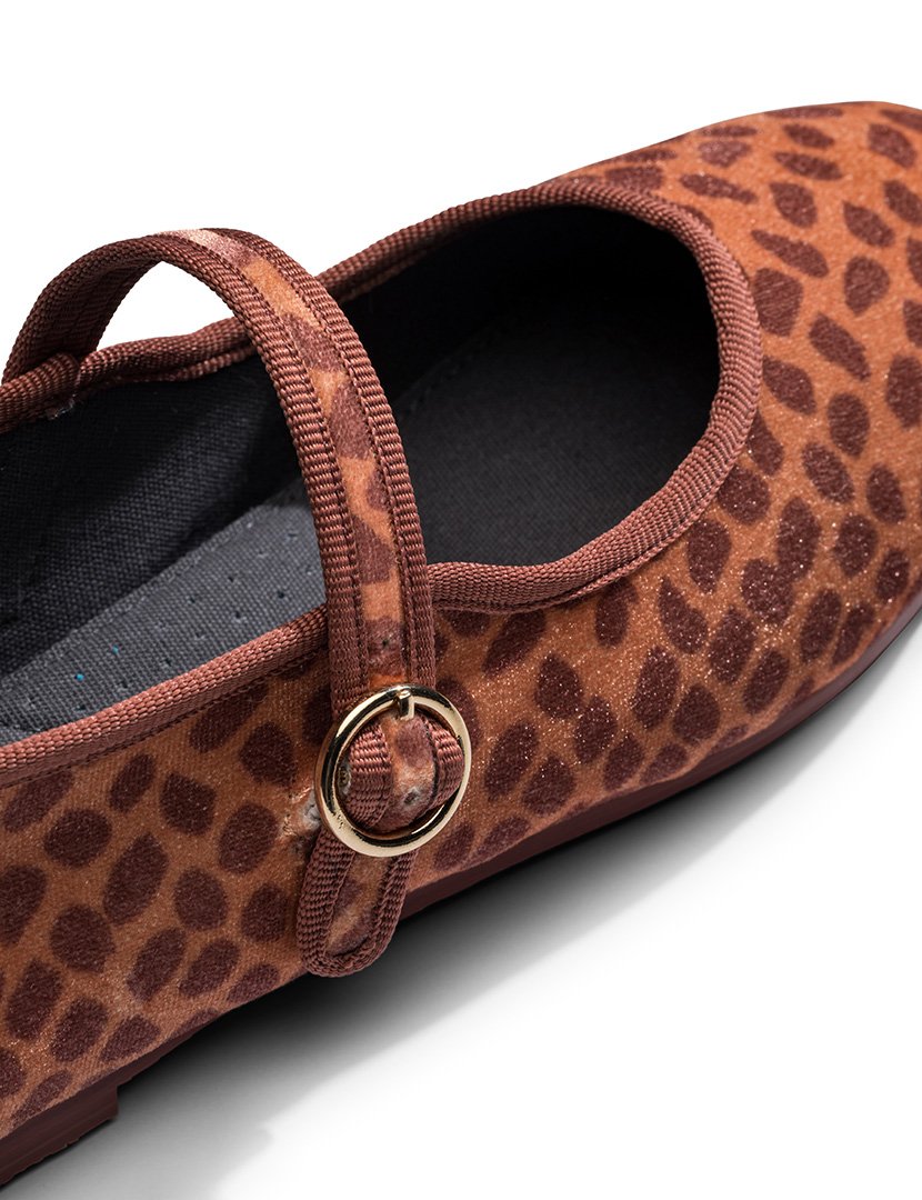 Mary Jane Velvet Terracota