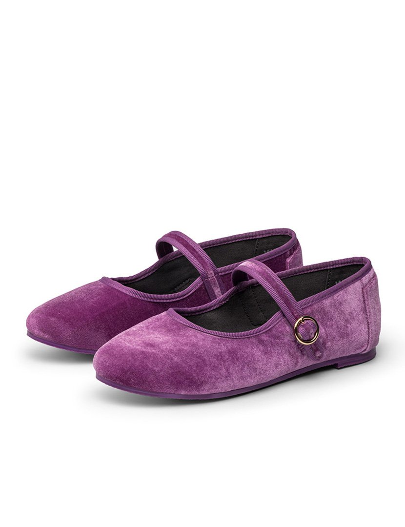 Mary Jane Senhora Velvet Amethyst