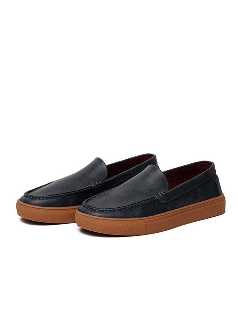 Loafer Vegan Homem Leather Blueberry