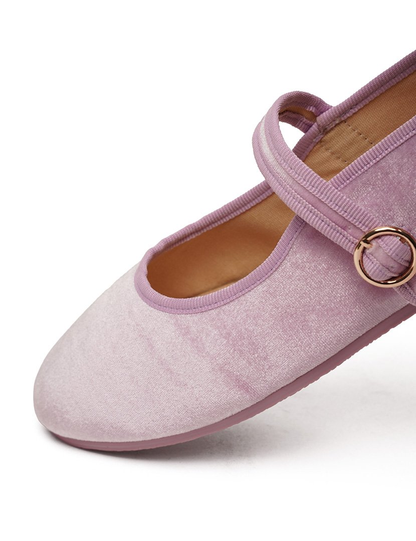 Mary Jane Menina Velvet Iris