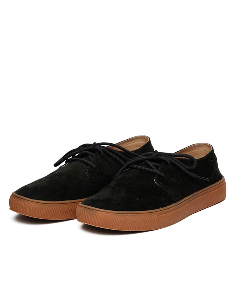 Sapatos Homem Laces Gum Vegan Suede Forest