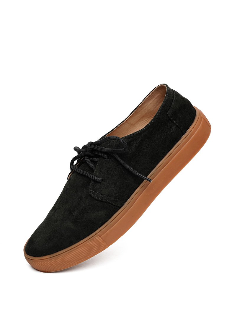 Sapatos Homem Laces Gum Vegan Suede Forest