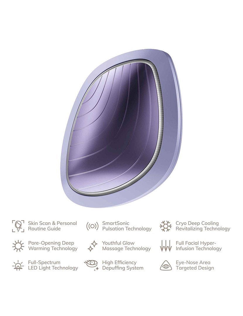 Tratamento Facial Sonic Warm & Cool Mask 9 em 1 - Roxo