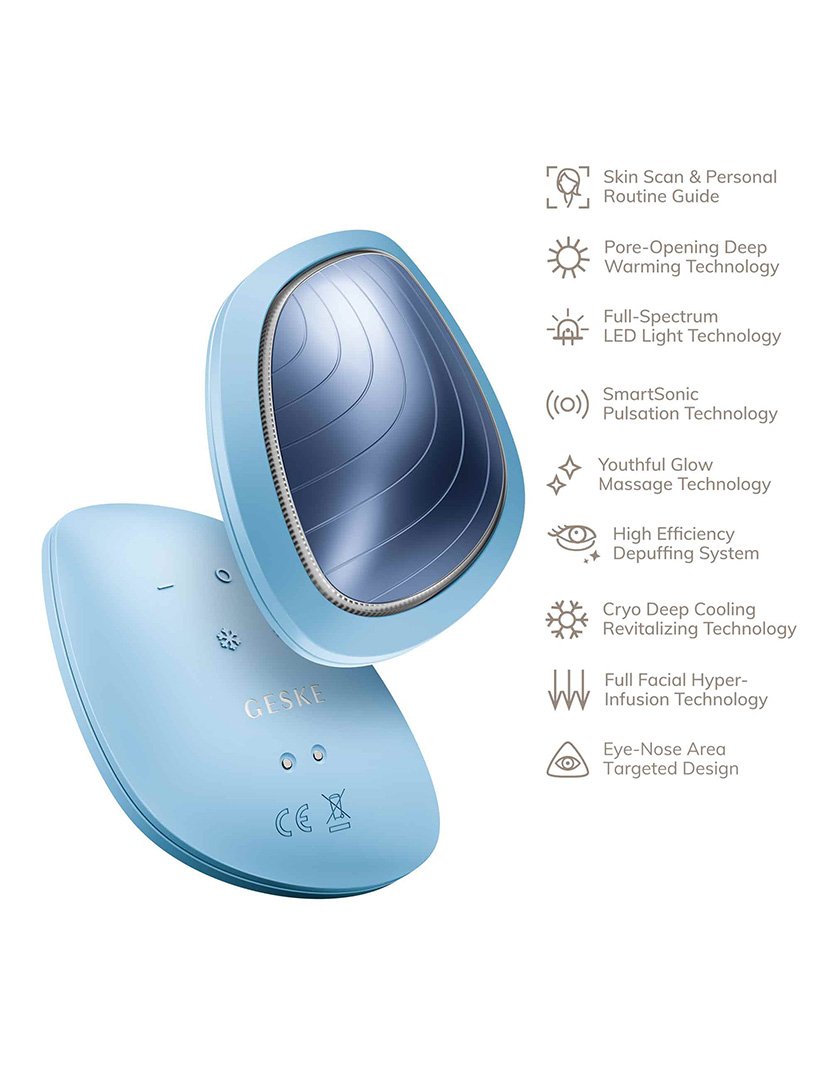 Tratamento Facial Sonic Warm & Cool Mask 9 em 1 - Aquamarine