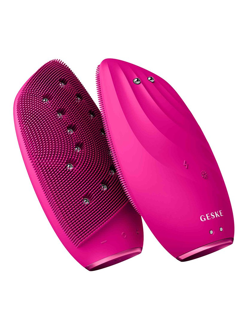 Escova facial térmica sónica 8 em 1 - Magenta