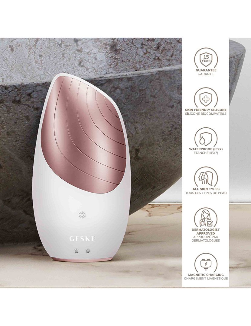 Escova de Limpeza Facial Thermo Sonic 6 em 1 - Starlight