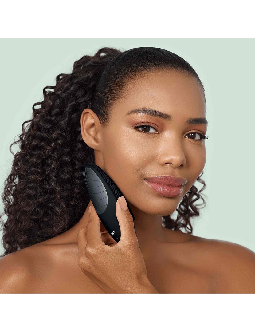 Escova de Limpeza Facial Thermo Sonic  6 em 1 - Preto