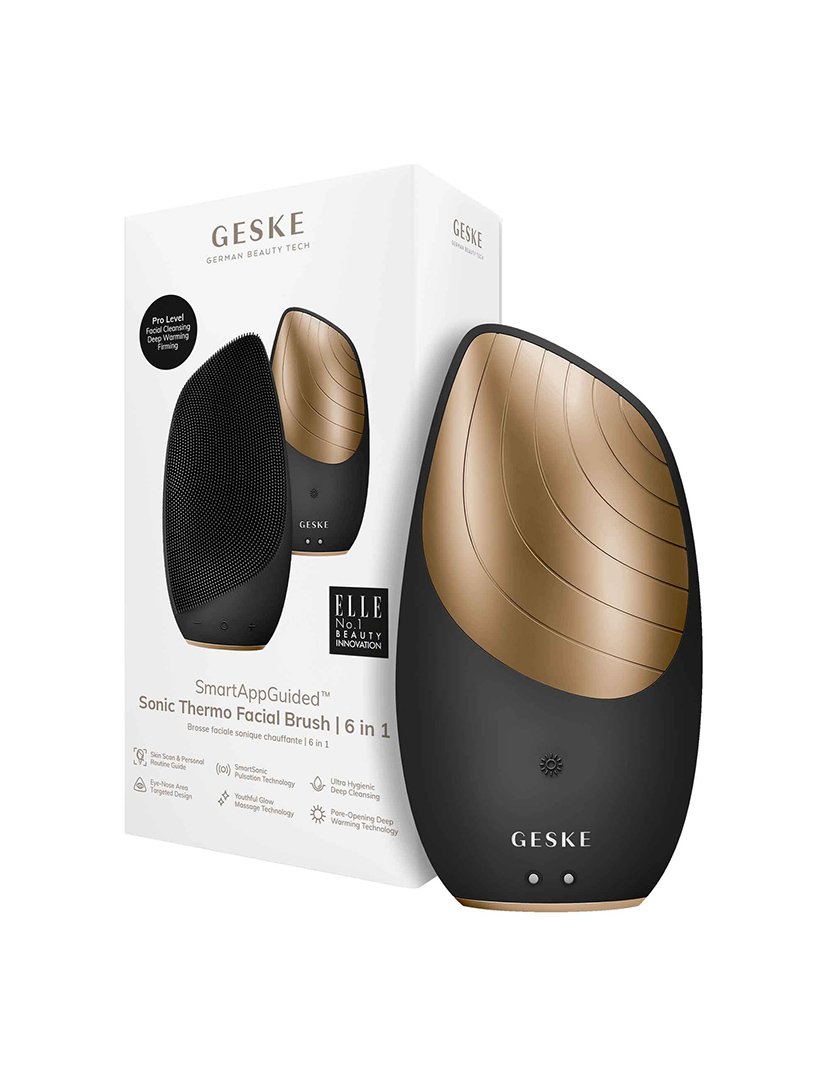 Escova de Limpeza Facial Thermo Sonic  6 em 1 - Cinzento