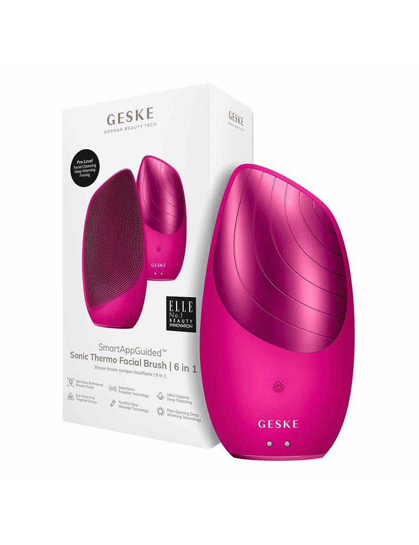 Escova de Limpeza Facial Thermo Sonic  6 em 1 - Magenta
