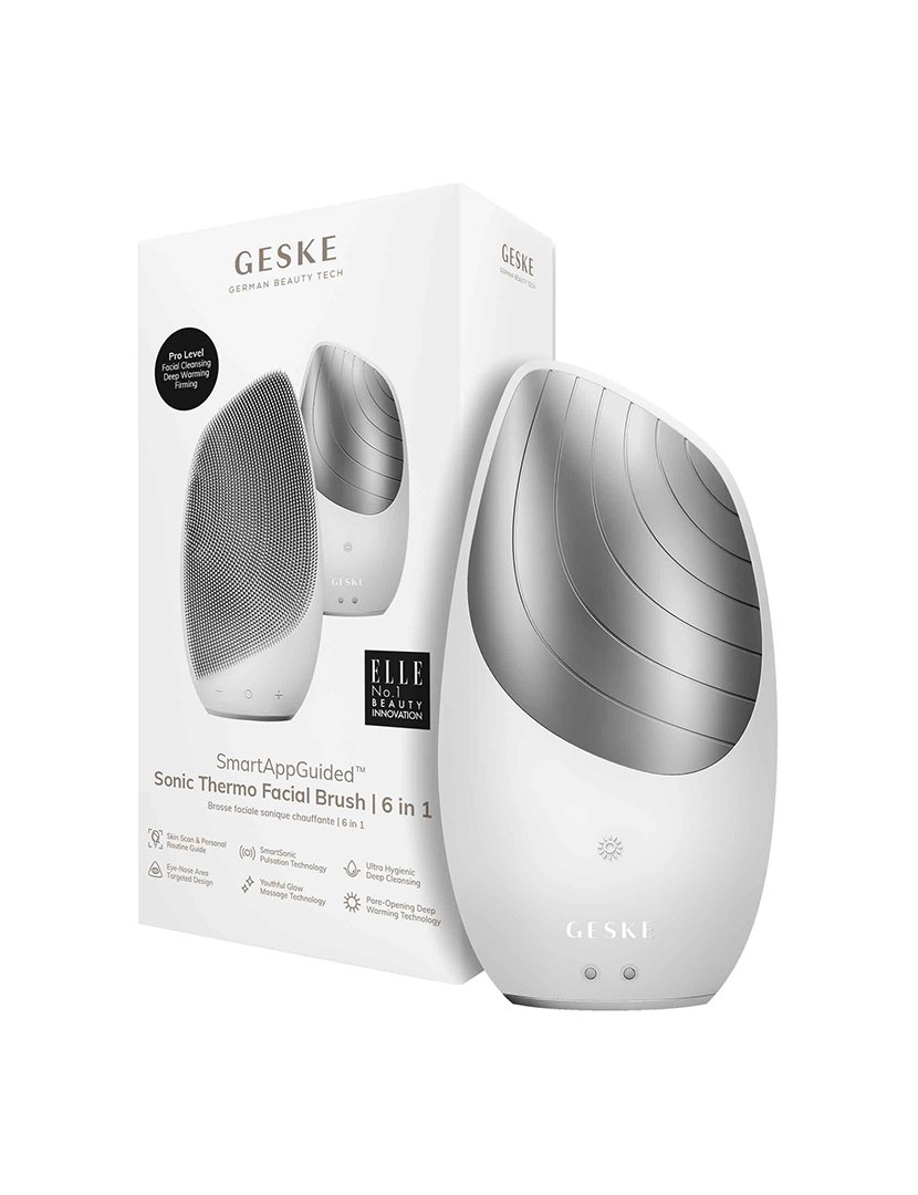 Escova de Limpeza Facial Thermo Sonic  6 em 1 - Branco