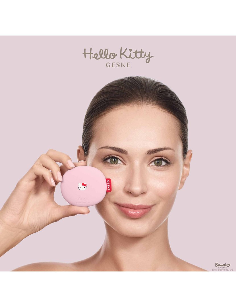 Escova de Limpeza Facial 3 em 1 - Hello Kitty - Rosa