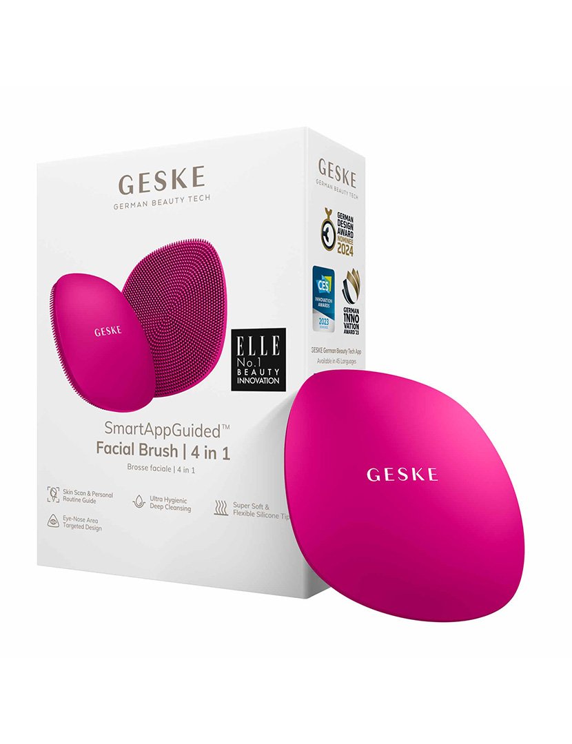 Escova de Limpeza Facial 4 em 1 - Magenta