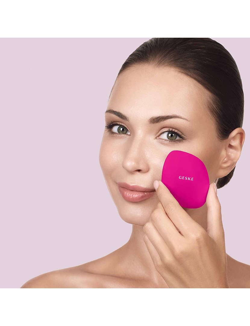 Escova de Limpeza Facial 4 em 1 - Magenta