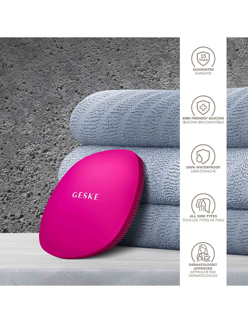 Escova de Limpeza Facial 4 em 1 - Magenta