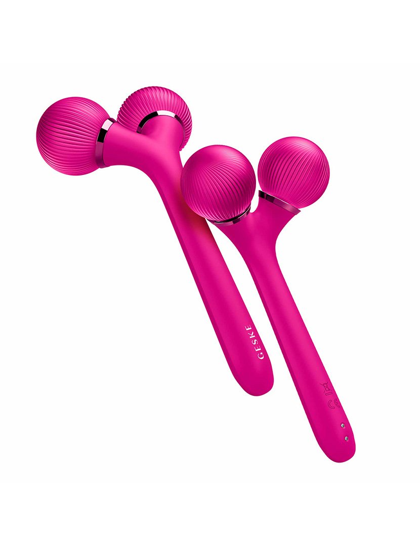 Rolo facial e corporal sônico 4 em 1 - Magenta