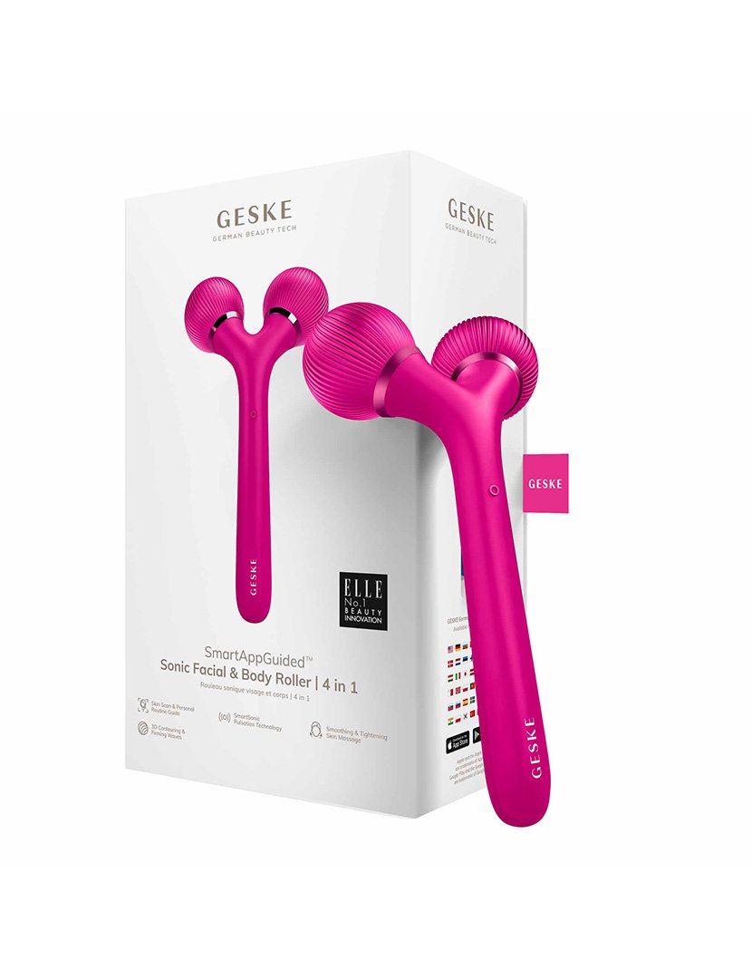 Rolo facial e corporal sônico 4 em 1 - Magenta