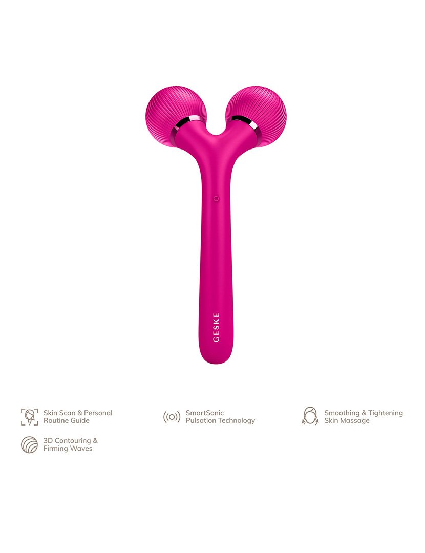 Rolo facial e corporal sônico 4 em 1 - Magenta