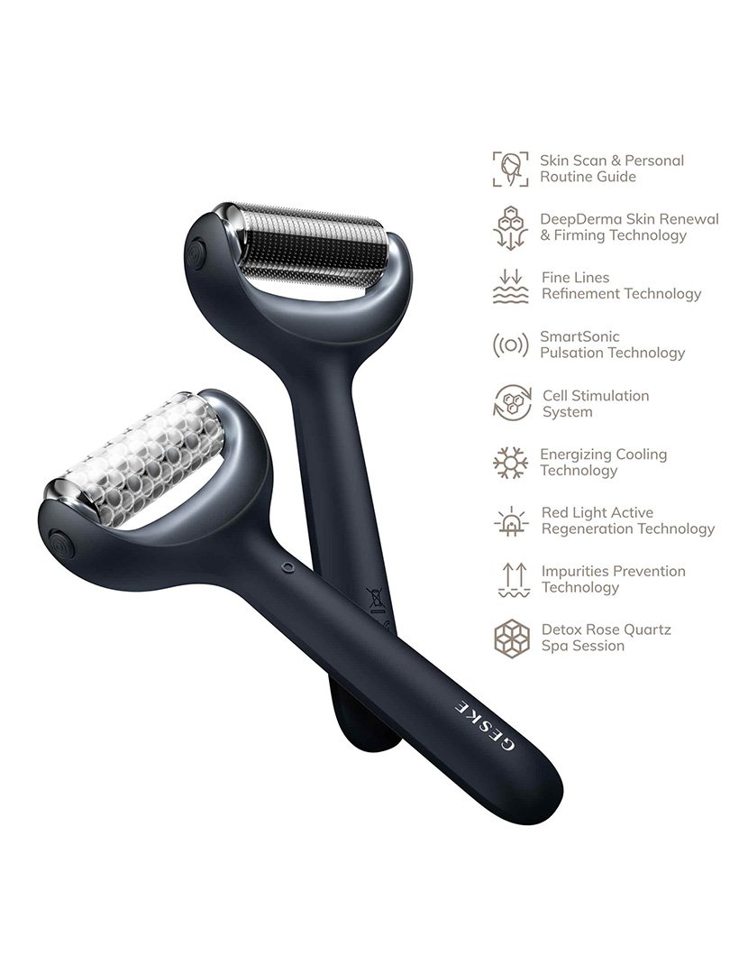 Rolo Facial e Corporal MicroNeedle 9 em 1 - Preto