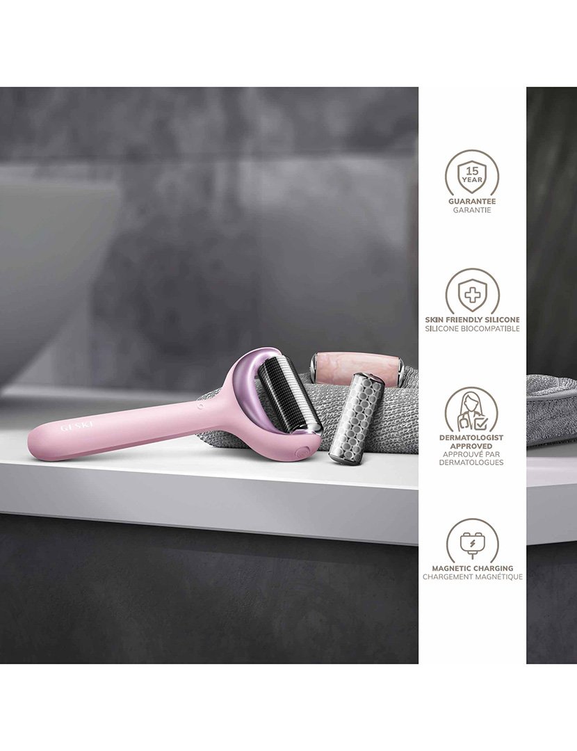 Rolo Facial e Corporal MicroNeedle 9 em 1 - Rosa