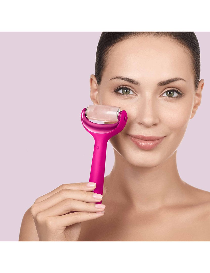Rolo Facial e Corporal MicroNeedle 9 em 1 - Magenta