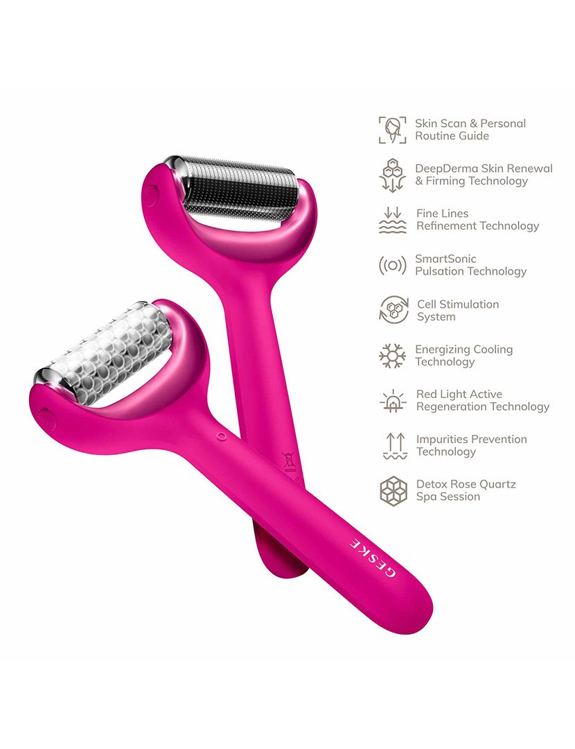 Rolo Facial e Corporal MicroNeedle 9 em 1 - Magenta