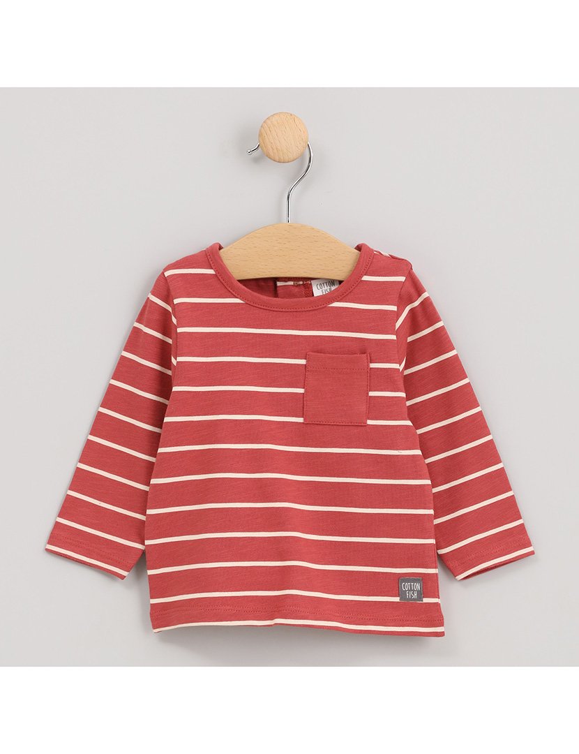 Camisola Menino com Bolso Big Mountain Laranja