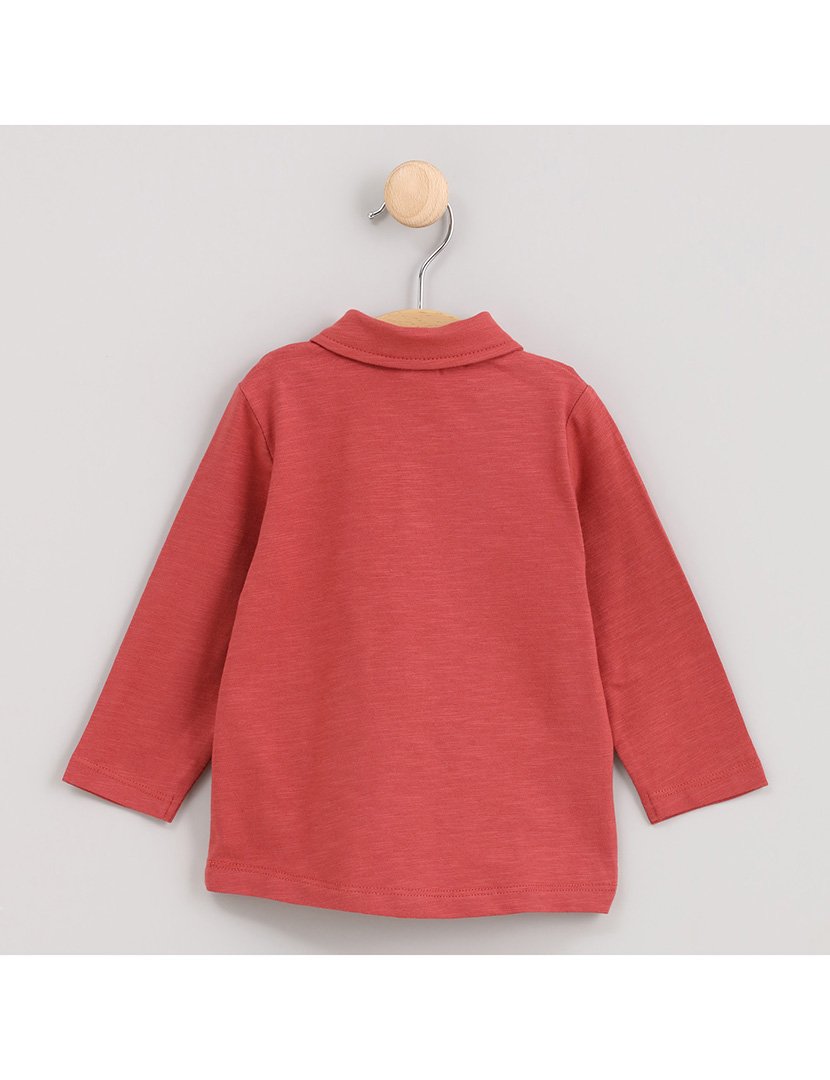 Pólo Menino Manga Comprida Big Mountain Laranja