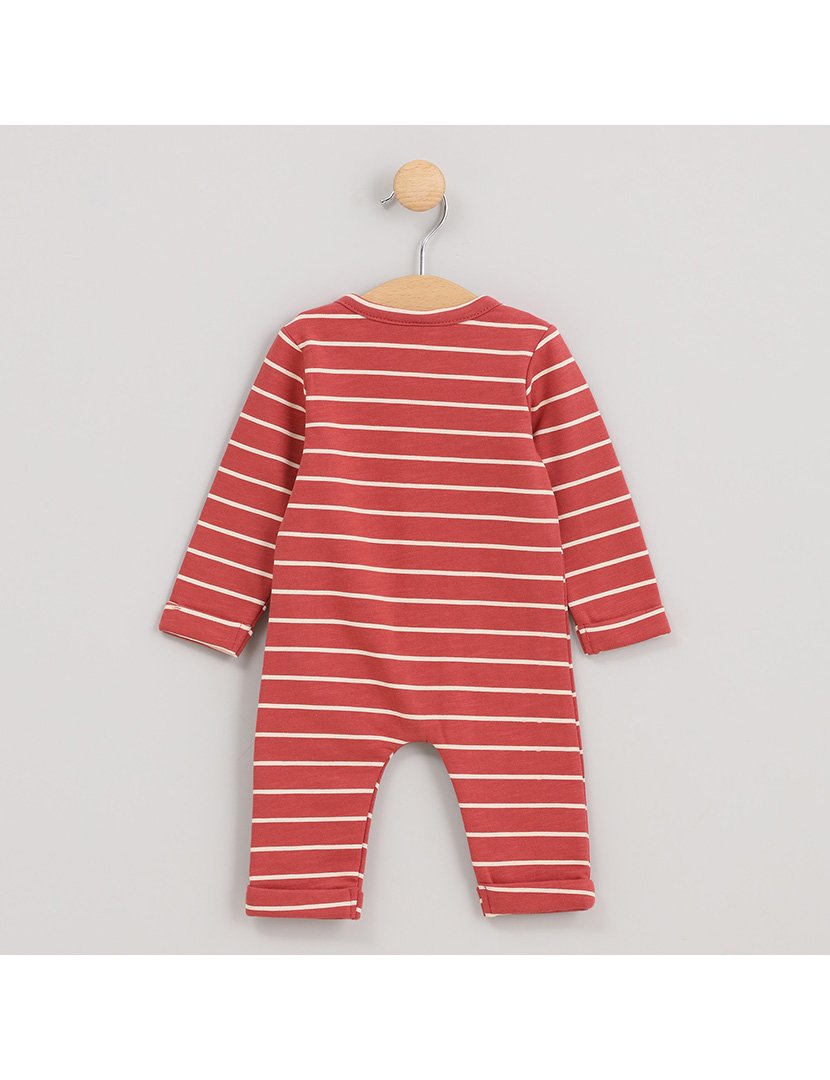 Macacão Menino Listrado de Big Mountain Laranja