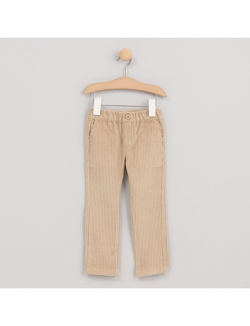 Calças Cargo de Veludo Menino Big Mountain Bege