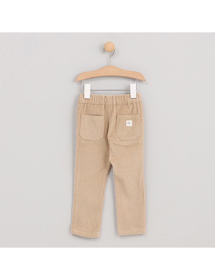Calças Cargo de Veludo Menino Big Mountain Bege