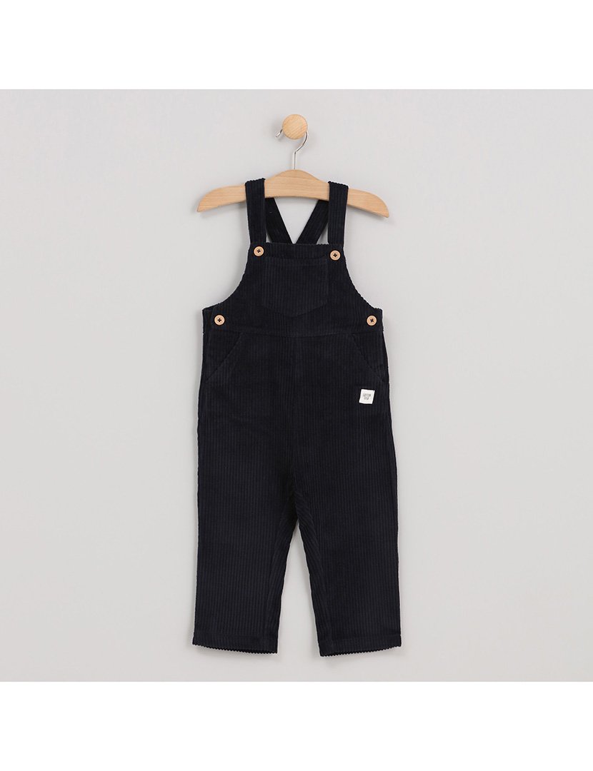 Jardineiras de Veludo Menino Lovely Fish Azul