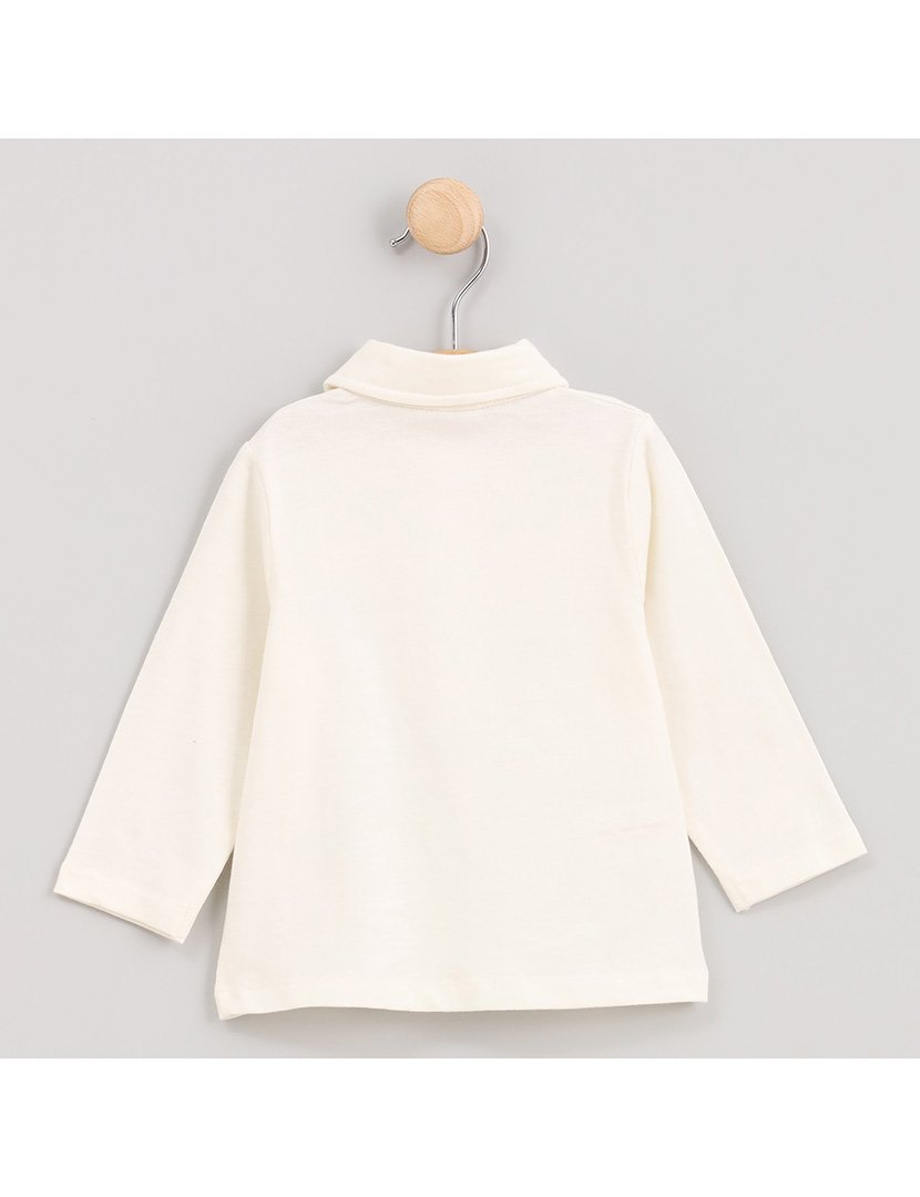 Pólo Menino Manga Comprida Lovely Fish Branco