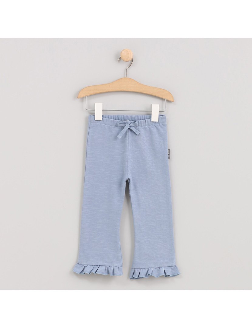 Calças à Boca de Sino Menina Lovely Fish Azul