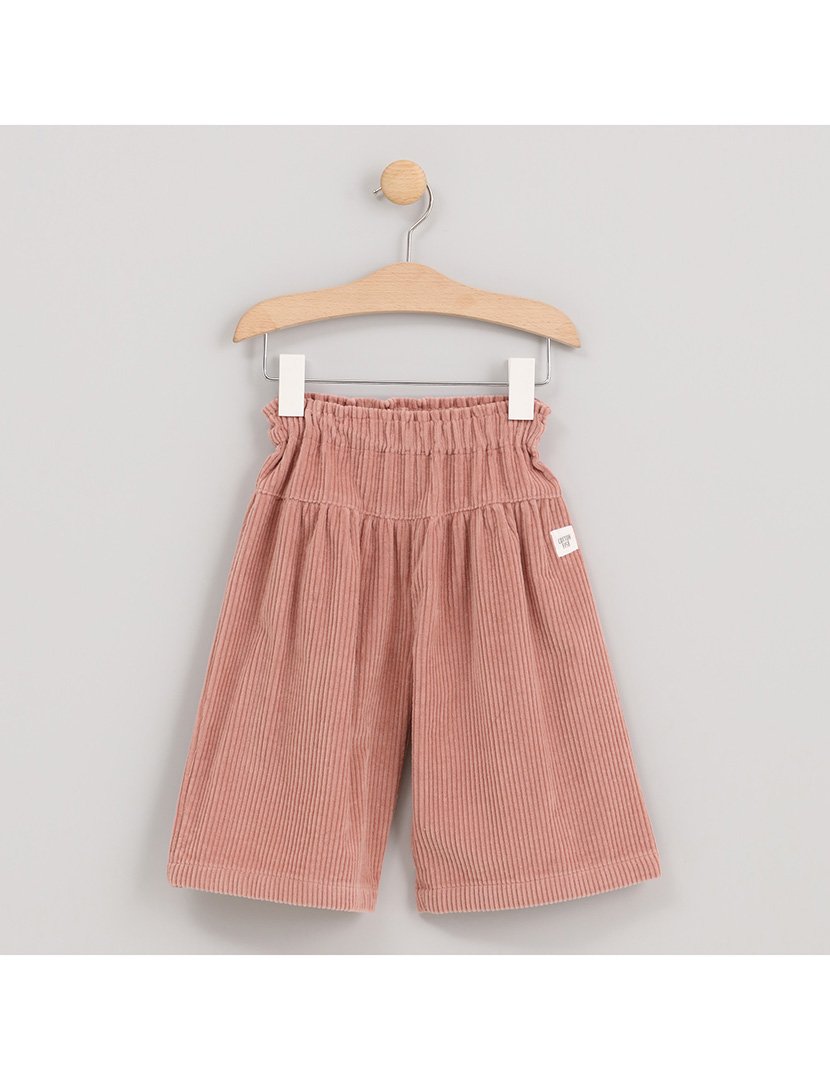 Calças de Veludo Menina Vintage Bloom Rosa