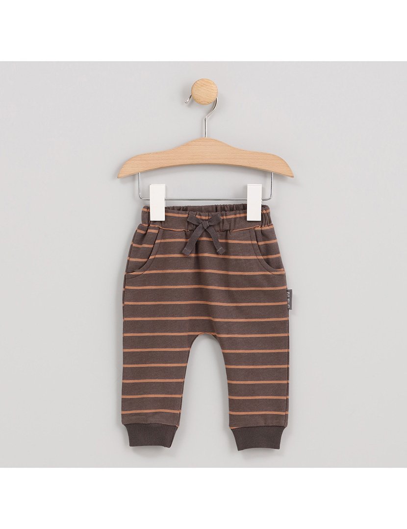 Calças Menino Listradas Zoo Cinzento