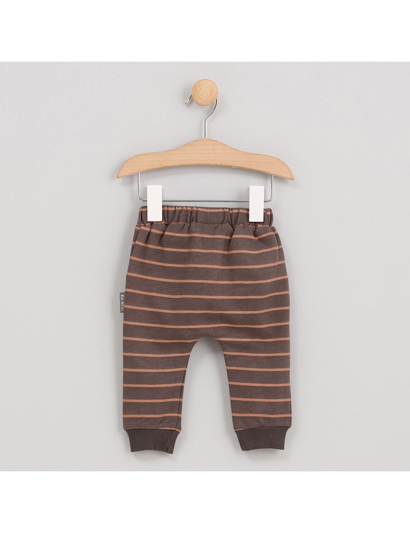 Calças Menino Listradas Zoo Cinzento