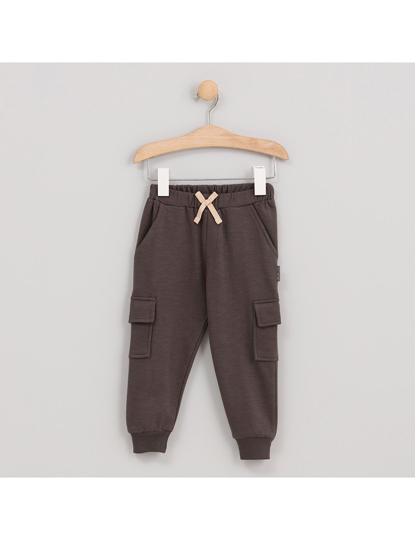 Calças de Fato Treino Menino com Bolsos Laterais Zoo Cinzento