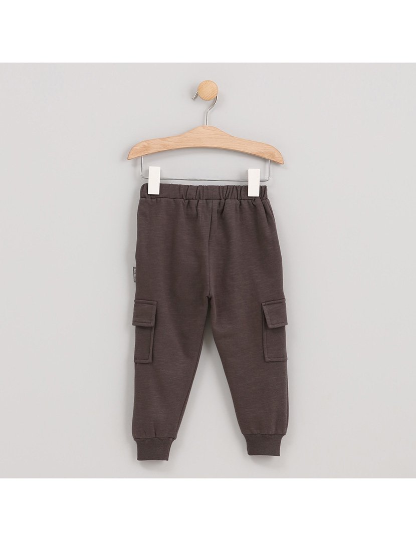 Calças de Fato Treino Menino com Bolsos Laterais Zoo Cinzento
