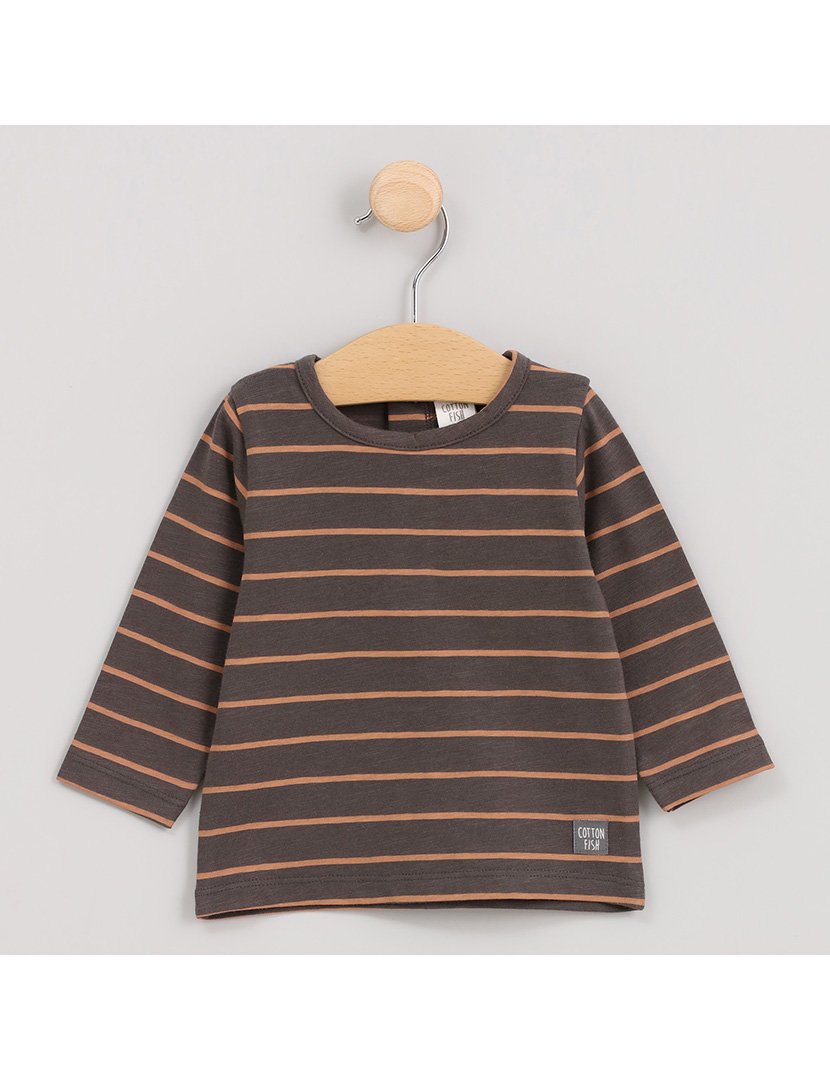 Camisola Menino Listrada Zoo Cinzento