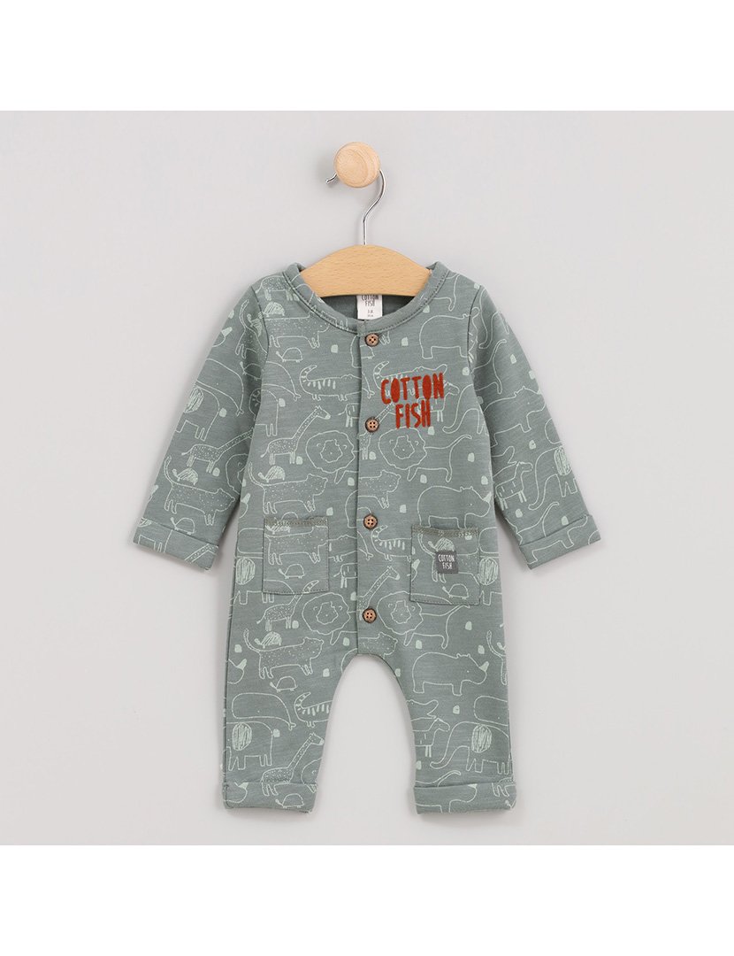 Macacão Menino Zoo Verde