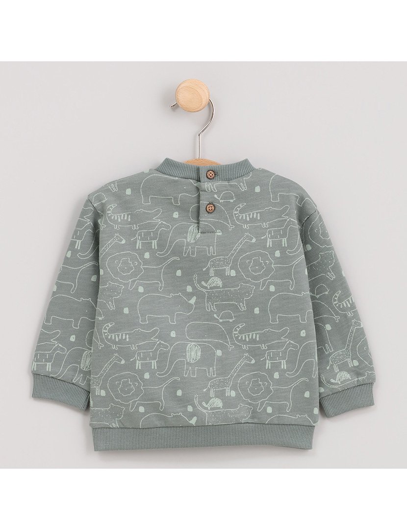 Sweatshirt Menino Zoo Green Verde